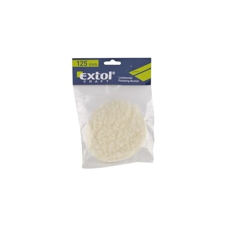 Extol Craft POLÍRKORONG, FEHÉR, BÁRÁNYBŐR (GYAPJÚ), 125 MM 10624