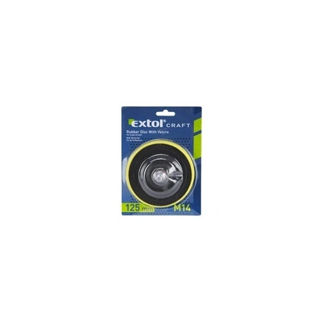 Extol Craft GUMITÁNYÉR FÚRÓGÉPHEZ, SAROKCSISZOLÓHOZ, 125MM, TÉPŐZÁRAS, 8 MM BEFOGÓCSONK 108530