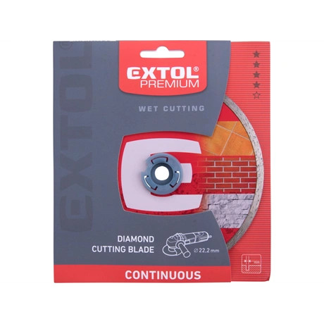 Extol Premium GYÉMÁNTVÁGÓ CSEMPEVÁGÁSHOZ (SIMA), VIZES VÁGÁSRA, 230x2,3x22,2MM 108735