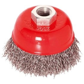   Extol Craft DRÓTCSISZOLÓ FAZÉKKEFE (SAROKCSISZOLÓRA), 75MM, M14×2, HULLÁMOS SZÁLÚ 17002