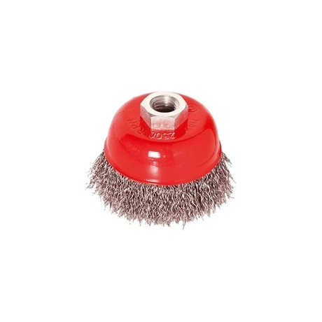 Extol Craft DRÓTCSISZOLÓ FAZÉKKEFE (SAROKCSISZOLÓRA), 75MM, M14×2, HULLÁMOS SZÁLÚ 17002