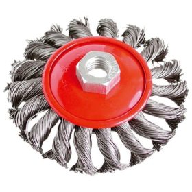   Extol Craft DRÓTCSISZOLÓ KÖRKEFE (SAROKCSISZOLÓRA) , M14, SODROTT ERŐS, 100MM, KÚPOS 17012