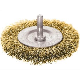   Extol Craft DRÓTCSISZOLÓ KÖRKEFE, 75MM, FÚRÓGÉPBE FOGHATÓ: 6MM CSAP, REZEZETT ACÉL 17054