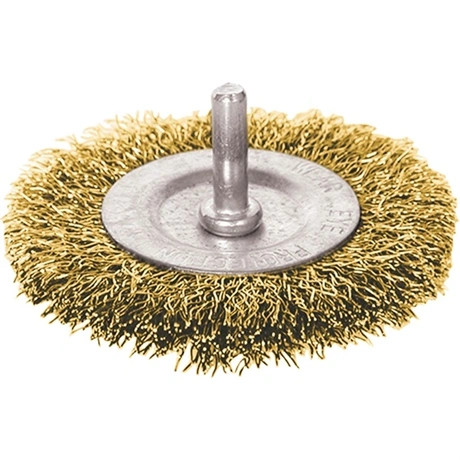 Extol Craft DRÓTCSISZOLÓ KÖRKEFE, 75MM, FÚRÓGÉPBE FOGHATÓ: 6MM CSAP, REZEZETT ACÉL 17054