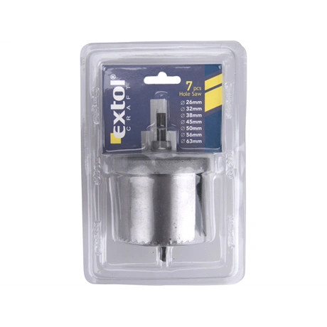Extol Craft KÖRKIVÁGÓ KÉSZLET FÁHOZ, 7DB-OS,  MÉLYSÉG:45MM, 26-63MM 1802
