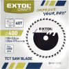 Extol Craft KÖRFŰRÉSZLAP, KEMÉNYFÉMLAPKÁS, 400×30MM(LYUK ÁTM), T60, 3,8MM 19122