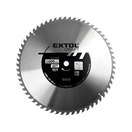 Extol Craft KÖRFŰRÉSZLAP, KEMÉNYFÉMLAPKÁS, 600×30MM(LYUK ÁTM), T60, 3,8MM 19128