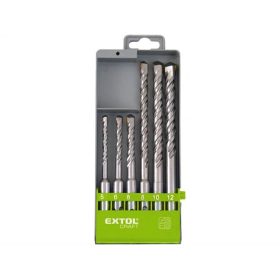   Extol Craft BETONFÚRÓ KLT. NORMÁL BEFOGÁS , 6DB, 5-12MM, (5-6-8X110, 8-10-12X160) 25048