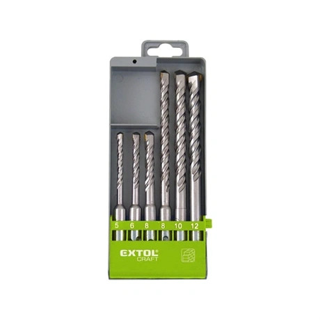 Extol Craft BETONFÚRÓ KLT. NORMÁL BEFOGÁS , 6DB, 5-12MM, (5-6-8X110, 8-10-12X160) 25048