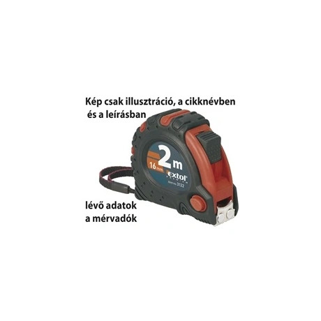 Extol Premium MÉRŐSZALAG, GUMÍROZOTT, MÁGNESES 3 STOPPOS, 5MX19MM 3125