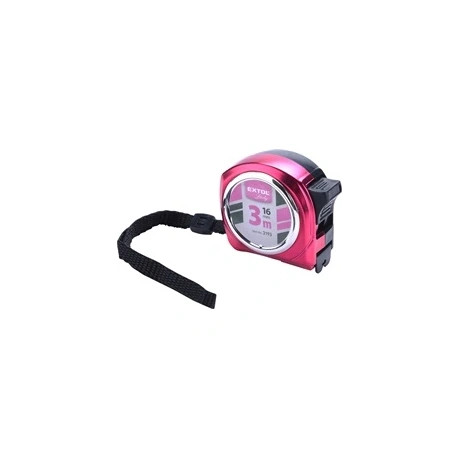 Extol Lady MÉRŐSZALAG, GUMÍROZOTT, 1 STOPPOS, RÓZSASZÍN, 3MX16MM, EXTOL LADY 3193