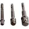 Extol Craft DUGÓKULCS ADAPTER KÉSZLET 3DB-OS, 1/4" - 3/8" - 1/2", BEFOGÁS: 1/4" HATSZÖG 32600
