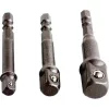 Extol Craft DUGÓKULCS ADAPTER KÉSZLET 3DB-OS, 1/4" - 3/8" - 1/2", BEFOGÁS: 1/4" HATSZÖG 32600