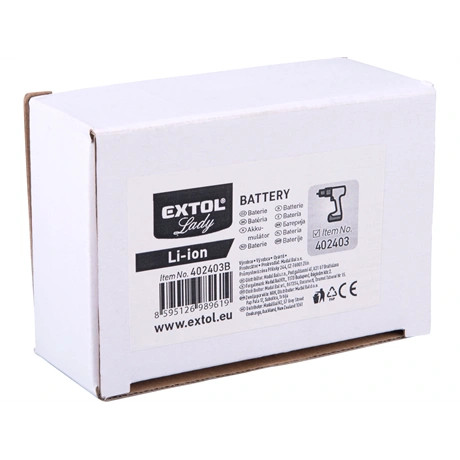 Extol Lady TARTALÉK AKKU 12V LI-ION, 402403 GÉPHEZ, 2000MAH 402403B