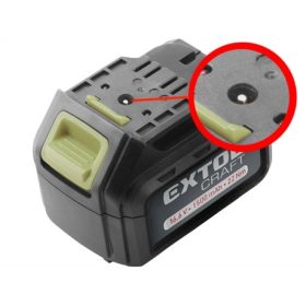   Extol Craft TARTALÉK AKKU RÉGEBBI TÍPUSÚ 402420 LI-ION TÖLTŐHÖZ, 2 SARU+1 TÜSKE, 16V, 1500MAH 402420B