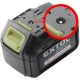 Extol Craft TARTALÉK AKKU RÉGEBBI TÍPUSÚ 402440 LI-ION TÖLTŐHÖZ, 2 SARU+1 TÜSKE, 18V, 1500MAH 402440B