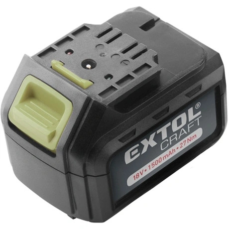 Extol Craft TARTALÉK AKKU RÉGEBBI TÍPUSÚ 402440 LI-ION TÖLTŐHÖZ, 2 SARU+1 TÜSKE, 18V, 1500MAH 402440B