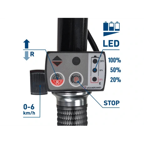 Extol Craft TALICSKA AKKUS, 24V, SZÉNKEFEMENTES, ÓLOM AKKU 12 AH, TÖLTŐ, 150 KG 402600