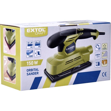 Extol Craft VIBRÁCIÓS CSISZOLÓGÉP 150W, 90×187MM 407114