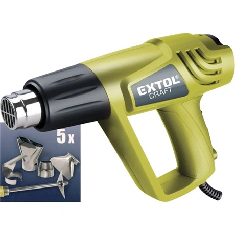 Extol Craft HŐLÉGFÚVÓ, 2000W KÉT FOKOZATÚ, KOFFERBAN, TARTOZÉKOKKAL 411023