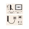 Extol Light LED REFLEKTOR, 30W, FALRA SZERELHETŐ 43228