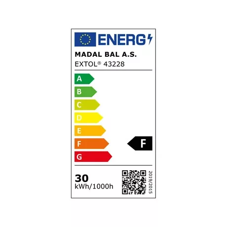Extol Light LED REFLEKTOR, 30W, FALRA SZERELHETŐ 43228