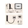Extol Light LED REFLEKTOR, 30W, FALRA SZERELHETŐ 43228