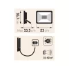 Extol Light LED REFLEKTOR, 30W, FALRA SZERELHETŐ 43228