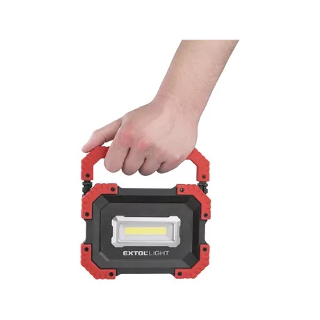 Extol Light HORDOZHATÓ LED LÁMPA (REFLEKTOR), 10W, 1000 LM, IP54, LI-ION, 4400 MAH, USB TÖLTHETŐ, POWER BANK 43272