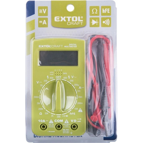 Extol Craft DIGITÁLIS MULTIMÉTER, HANGJELZŐ FUNKCIÓVAL 600011