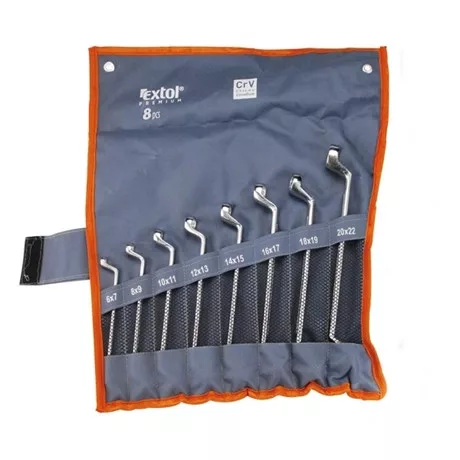 Extol Premium CSILLAGKULCS KÉSZLET, 8DB, 6-22MM, VÁSZON TARTÓBAN 6219