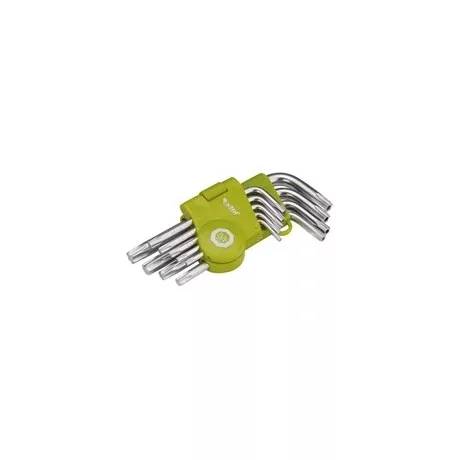 Extol Craft TORX KULCS, RÖVID, CR40, TÜV/GS, 9DB, T10-T50, BLISZTEREN, EGYIK VÉGE LYUKAS 66010