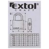 Extol Craft LAKAT, VAS, 3 KULCCSAL, DOBOZBAN , 63MM 77040