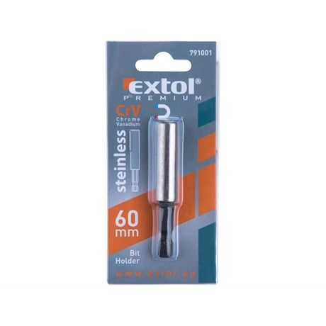 Extol Premium BITTARTÓ SZÁR FÚRÓGÉPHEZ, MÁGNESES , 60MM, ROZSDAMENTES ACÉL / CV 791001