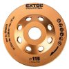 Extol Industrial GYÉMÁNTCSISZOLÓ KORONG, 115MM×22,2MM, TURBO/LAMELLÁS JELLEGŰ 8703101