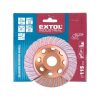 Extol Industrial GYÉMÁNTCSISZOLÓ KORONG, 115MM×22,2MM, TURBO/LAMELLÁS JELLEGŰ 8703101