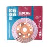 Extol Industrial GYÉMÁNTCSISZOLÓ KORONG, 125MM×22,2MM, TURBO/LAMELLÁS JELLEGŰ 8703102