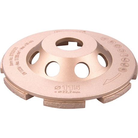 Extol Industrial GYÉMÁNTCSISZOLÓ KORONG, 115MM×22,2MM, KÉTSOROS 8703121