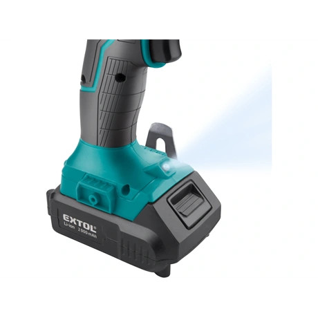 Extol Industrial AKKUS ÜTVEFÚRÓ ÉS CSAVAROZÓ, 20V, LI-ION, 1DB AKKU+TÖLTŐ, 2000 MAH 8791802