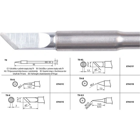 Extol Industrial FORRASZTÓCSÚCS T9-K A 8794511 FORRASZTÓ PÁKÁHOZ 8794511E