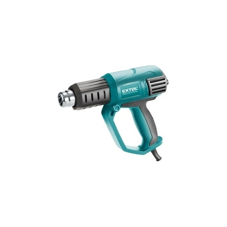 Extol Industrial HŐLÉGFÚVÓ, 1000W/2000W, KOFFERBAN, TARTOZÉKOKKAL 8794800
