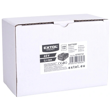 Extol Industrial TARTALÉK AKKU 60V, LI-ION, 4000MAH 8795731
