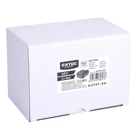 Extol Industrial AKKU 60V, LI-ION, 8000MAH 8795732