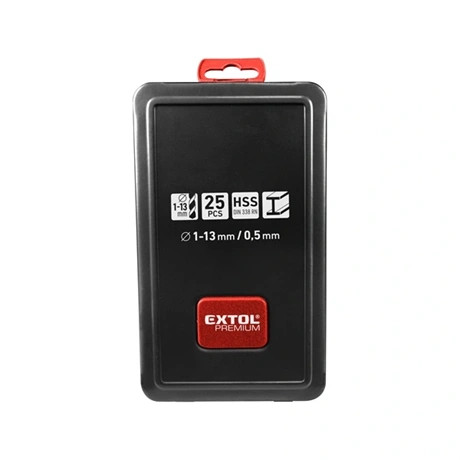 Extol Premium FÉMCSIGAFÚRÓ KÉSZLET, FÉMDOBOZBAN, 25 DB 8801192