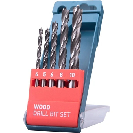 Extol Premium FAFÚRÓ KÉSZLET, RÖVID, 5 DB-OS, NORMÁL BEFOGÁS, MŰANYAG DOBOZBAN 8801220