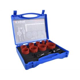   Extol Premium KÖRKIVÁGÓ KÉSZLET, HSS BI-METÁL, 13DB-OS, (19-22-29-35-38-44-51-57-64MM) 8801604