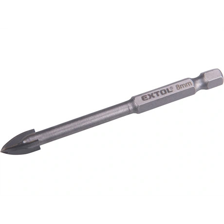 Extol Premium FÚRÓ ÜVEGRE, KERÁMIÁRA ÉS CSEMPÉRE, KEMÉNYFÉM LAPKÁS, 8X85MM, 1/4" HATSZÖG BEFOGÁS 8801888