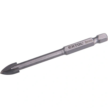 Extol Premium FÚRÓ ÜVEGRE, KERÁMIÁRA ÉS CSEMPÉRE, KEMÉNYFÉM LAPKÁS, 8X85MM, 1/4" HATSZÖG BEFOGÁS 8801888