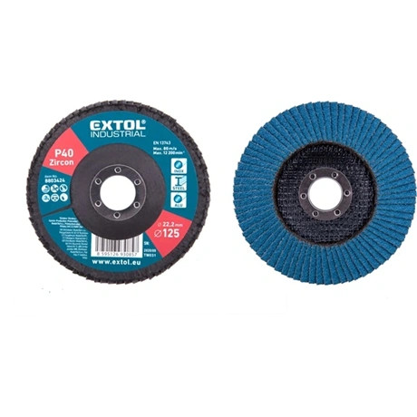 Extol Premium LAMELLÁS CSISZOLÓ INOX, ACÉL ÉS ALUMUNKADARABOK CSISZOLÁSÁRA, 125×22MM, P40 8803424