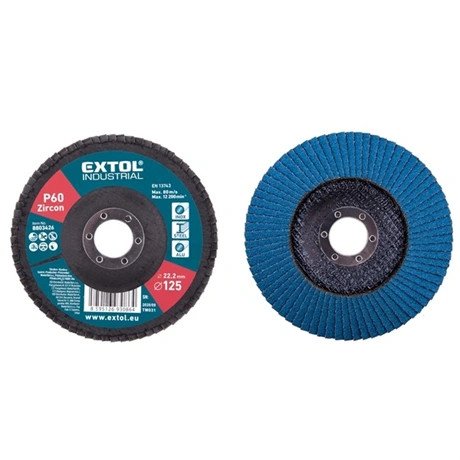 Extol Industrial LAMELLÁS CSISZOLÓ INOX, ACÉL ÉS ALU MUNKADARABOK CSISZOLÁSÁRA, 125×22MM, P60 8803426